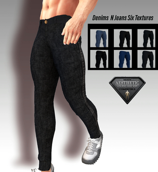 Second Life Marketplace - Brutal Denims N Jeans Six Textures - Aesthetic